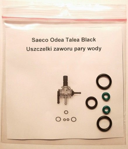 Uszczelki zaworu pary wody Saeco Odea Talea Black