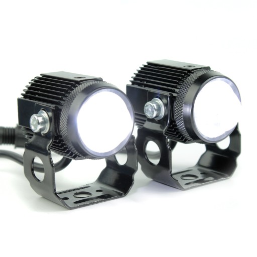 Halogeny motocyklowe LED lampy reflektory