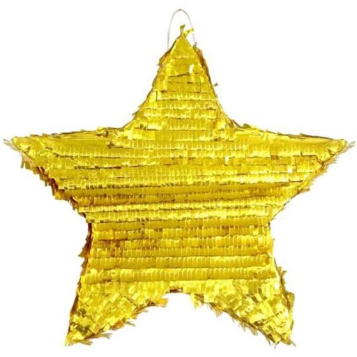 Piniata Gwiazda, metaliczna, rozm. 45x45x9 cm