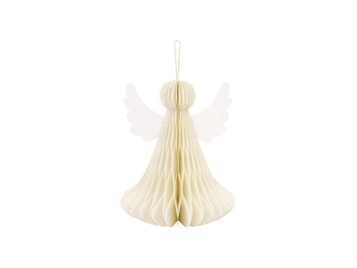 Dekoracja papierowa honeycomb Aniołek 24 cm Komuni