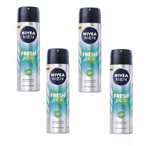 Antyperspirant męski NIVEA MEN Fresh Kick 4x150ml