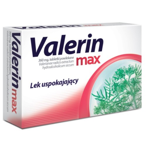 Valerin Max, 10 tabletek uspokojenie kozłek lek