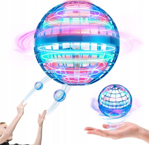 DRON UFO LATAJĄCY STEROWANY RĘKĄ MINI LED ŚWIECI