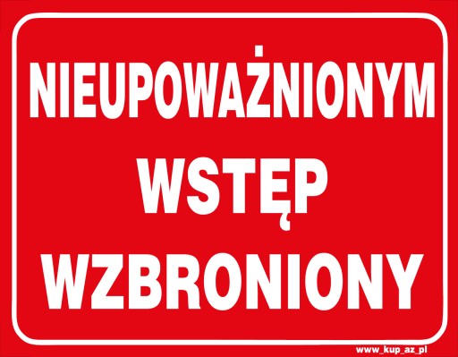 Tabliczka BHP wstęp wzbroniony 30x20cm #009A