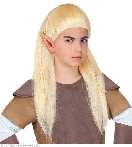 PERUKA DŁUGA ELFA ELF LEGOLAS DZIECIĘCA BLOND