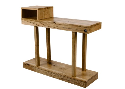 KONSOLA Dębowa Loft DREWNO LITE 120 cm SKD-228