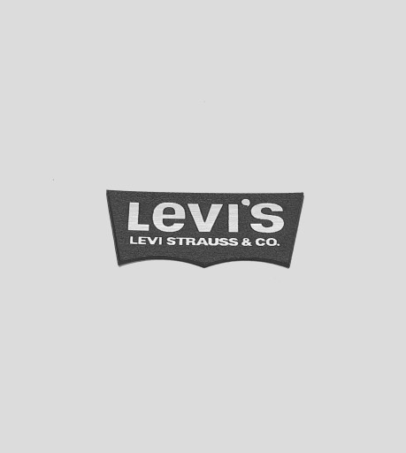 LEVI'S naklejka emblemat 72 x 30 mm * SREBRNA