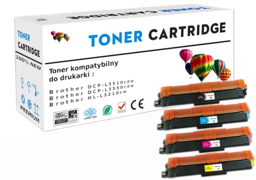 4x TN247 do Brother DCP-L3510 DCP-L3550 drukarki