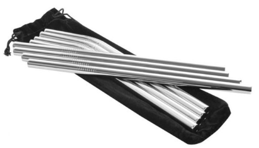 SŁOMKI WIELOKROTNEGO UŻYTKU METALOWE 11 ELEMENTÓW