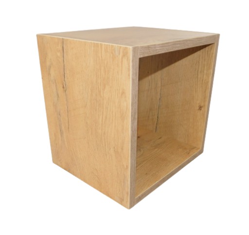 Kwadrat Półka Wisząca 30x30x25 DĄB LANCELOT kubik