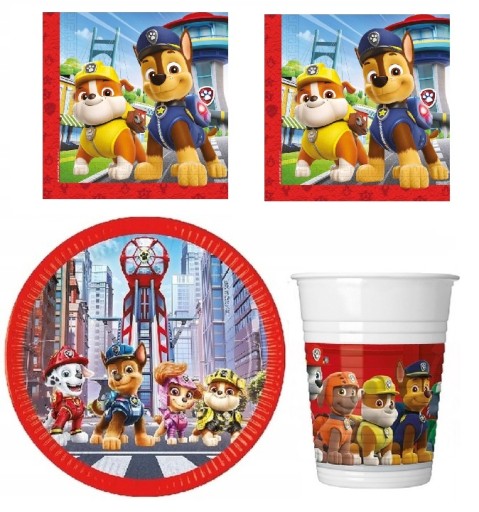 Talerzyki kubeczki zestaw PAW PSI PATROL
