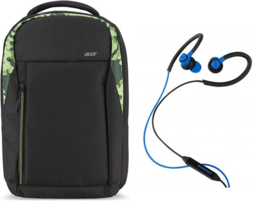 TORBA PLECAK ACER NOTEBOOK LAPTOP 15.6 + SŁUCHAWKI