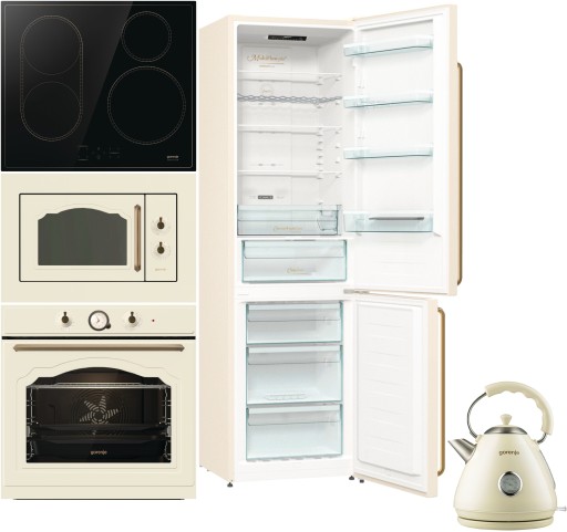 Zestaw RETRO GORENJE BOS67372CLI + BM235C + GI6421CLBSC + Czajnik GRATIS