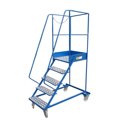 DRABINA JEZDNA WGP-115 - Magazynowa - STOPNIE 4+1