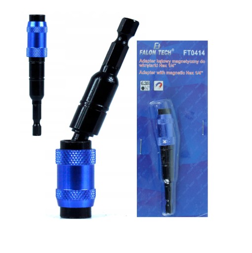 UCHWYT ADAPTER KĄTOWY MAGNETYCZNY DO BITÓW WKRĘTARKI HEX