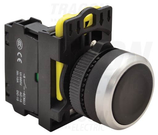 Przycisk kryty czarny 1NO 5A 230V NYG3-BK