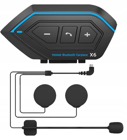 INTERKOM MOTOCYKLOWY INTERCOM BLUETOOTH 2022 X6