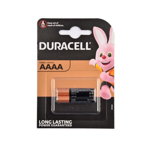 BATERIA DURACELL AAAA 1,5V 2 SZT OPAKOWANIE