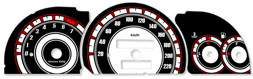 Opel Vectra A Tarcze Licznika INDIGLO MoMan wzór 3
