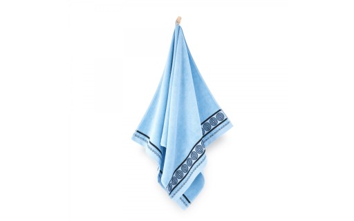 Ręcznik ZWOLTEX 70x140 RONDO 2 Bawełna BŁĘKIT