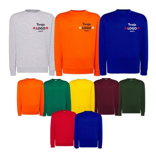 BLUZA DRESOWA Z WŁASNYM LOGO HAFT NADRUK x10