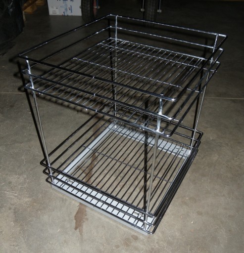 kosz kargo chromowany 2 półki szafka 50cm