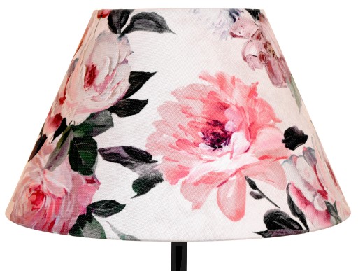Abażur Do Lampki Klosz Stożek E27 Kwiaty 15x31 H18 PRIMAVERA