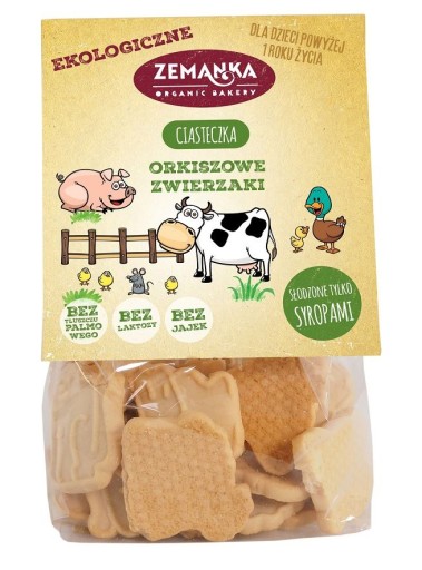 ZEMANKA CIASTKA ORKISZOWE ZWIERZAKI BIO 100g