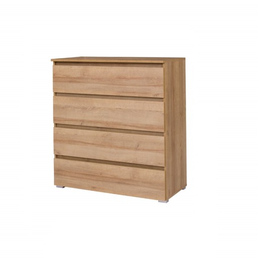 Komoda Simple 92 cm cztery szuflady DĄB RIVIERA
