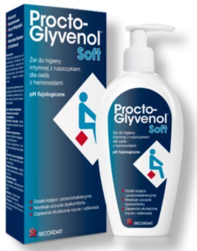 Procto-Glyvenol Soft, żel do higieny intymnej z ruszczykiem, 180 ml