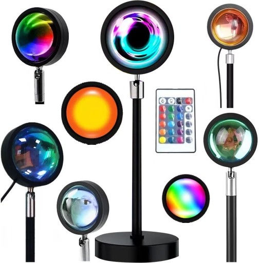 LAMPKA NOCNA SUNSET LED DO SYPIALNI NA BIURKO DLA DZIECI STOJĄCA - PREZENT