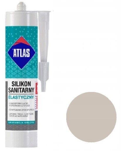 ATLAS SILIKON SANITARNY ELASTYCZNY POPIELATY 202