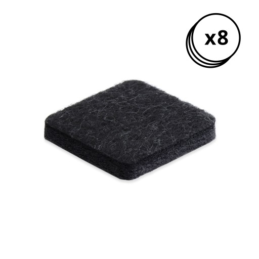 8 SZT FILC PODKŁADKI POD KRZESŁA NOGI MEBLE 34x34