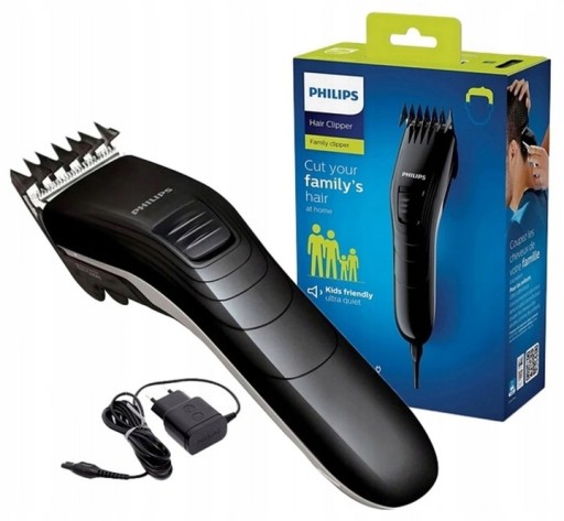 MASZYNKA DO STRZYŻENIA WŁOSÓW PHILIPS CICHA, 11 DŁUGOŚCI, MOCNA
