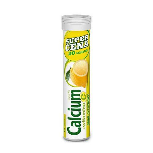 Calcium Vit.C Cytrynowy 20 tabletek musujących