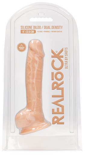 SILICONE DILDO WITH BALLS REALISTYCZNY WIBRATOR