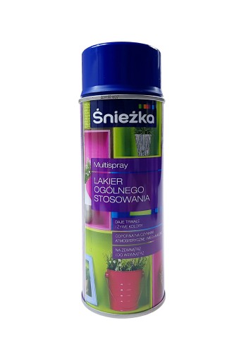 Śnieżka lakier uniwersalny spray farba granatowy