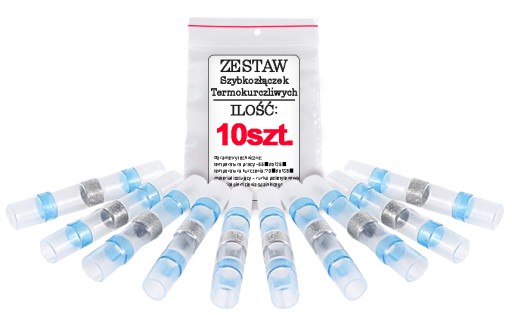 Szybkozłączka termokurczliwa z cyną 1.5 - 2.5 mm²