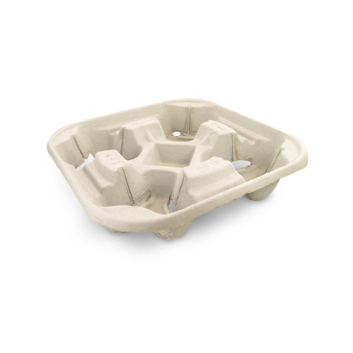 Papierowy podajnik / holder na 4 kubki, 120szt