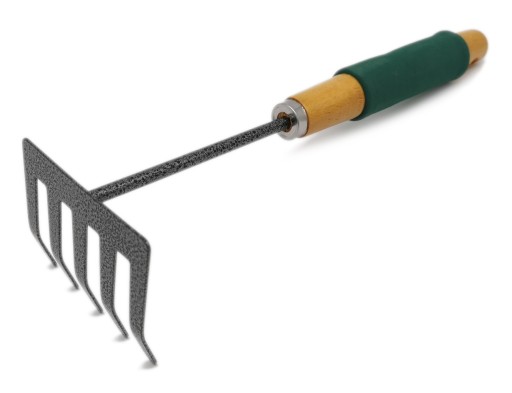 Grabki ogrodowe stalowe pazurki grabie ząbki 30 cm