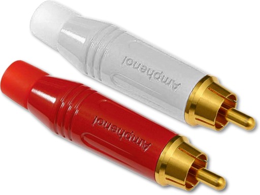 AMPHENOL RCA ACPR ZŁĄCZA RCA WTYK CINCH KPL STEREO