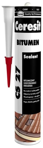 Bitumiczny Uszczelniacz dekarski Ceresit czarny 280 ml