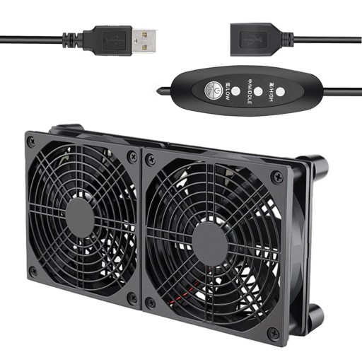 DWUGŁOWICOWY WENTYLATOR USB 3 REGULOWANE PRĘDKOŚCI