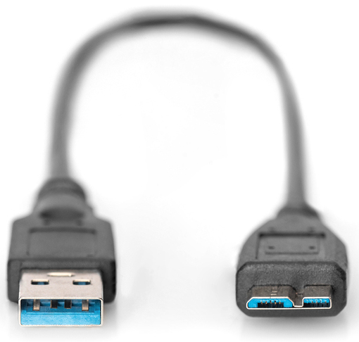 Kabel 0,5m USB3.0 microUSB B do dysku zewnętrznego
