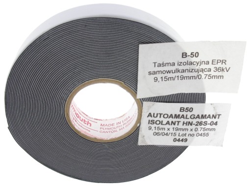 Taśma izolacyjna samospajalna samowulkanizująca 0,75mmx19mmx9,15m