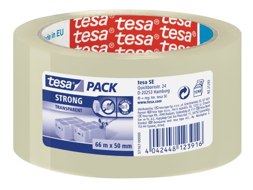Taśma pakowa tesa STRONG 66m x 50mm przezroczysta