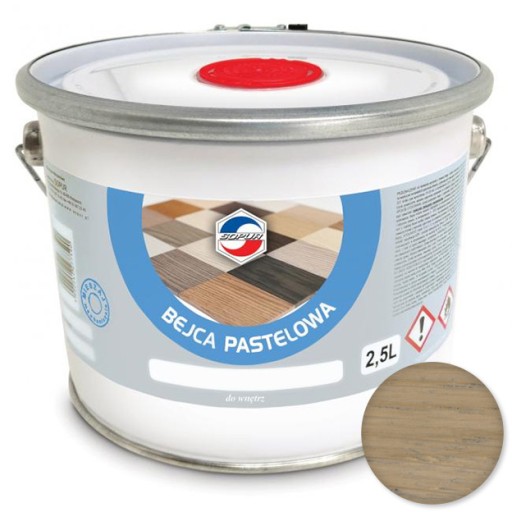Bejca pastelowa SOPUR 2,5l popiel BPA-D49/16