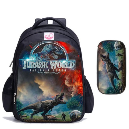 PLECAK SZKOLNY PIÓRNIK JURASSIC PARK WORLD - RÓŻNE WZORY Wysoka Jakość