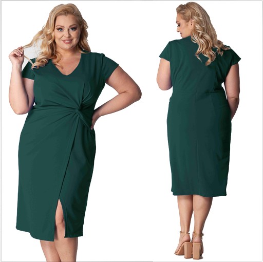 ELEGANCKA sukienka Plus Size na WESELE UROCZYSTOŚĆ 44-52 KOLORY tu 48 4XL