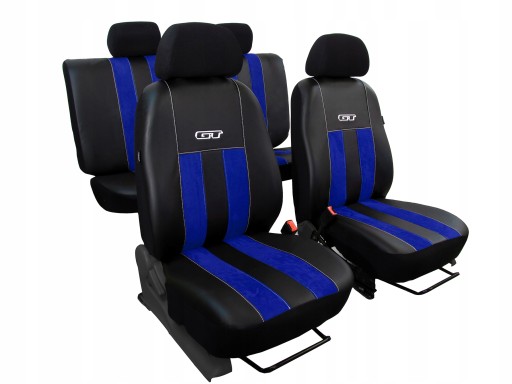 Pokrowce ALKANTARA na siedzenia fotele do Audi A1 A3 (8L 8P)